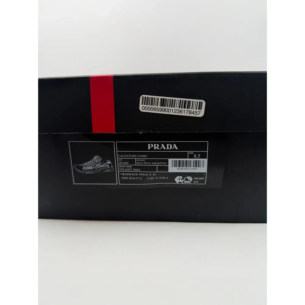 Size 8.5UK/9.5US - Prada Americas Cup Leather Blue NEW